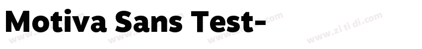 Motiva Sans Test字体转换 Motiva Sans Test字体转换